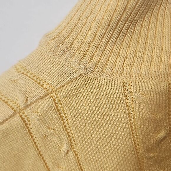 St. Croix Shop vintage 90's yellow long sleeve sweater size large - Picture 5 of 6